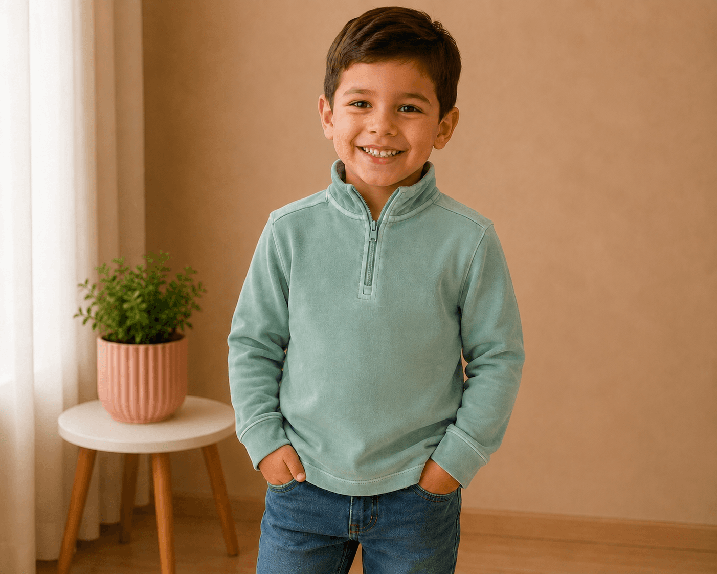 Sudadera ligera cuello