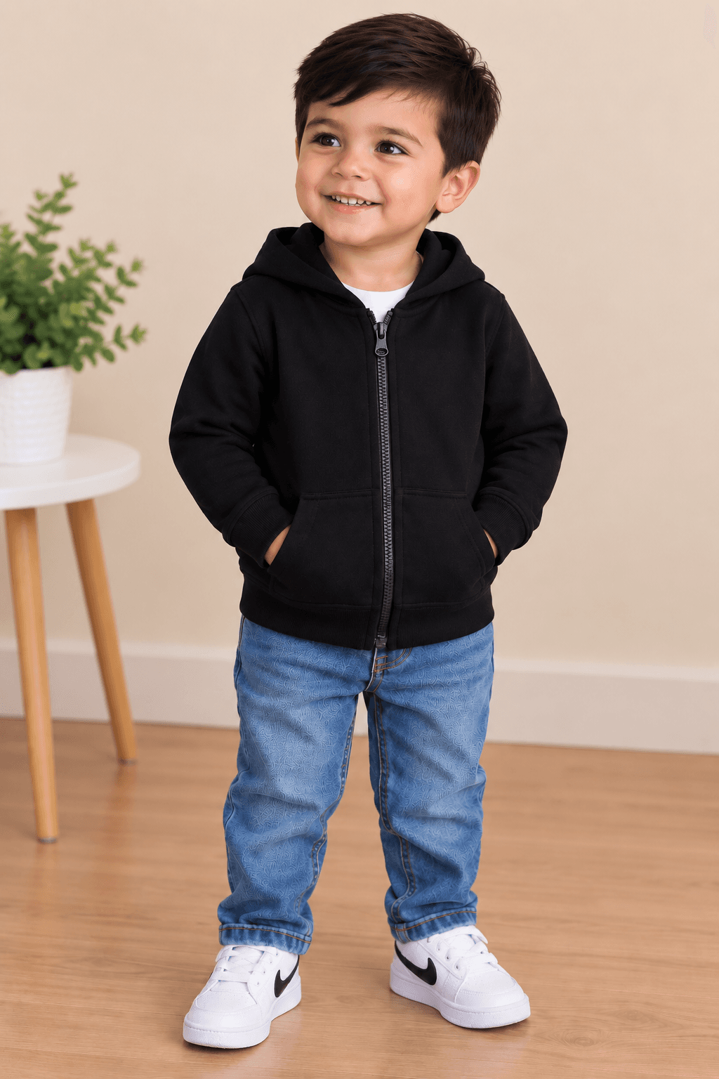 Chamarra Negra Long Sleeve