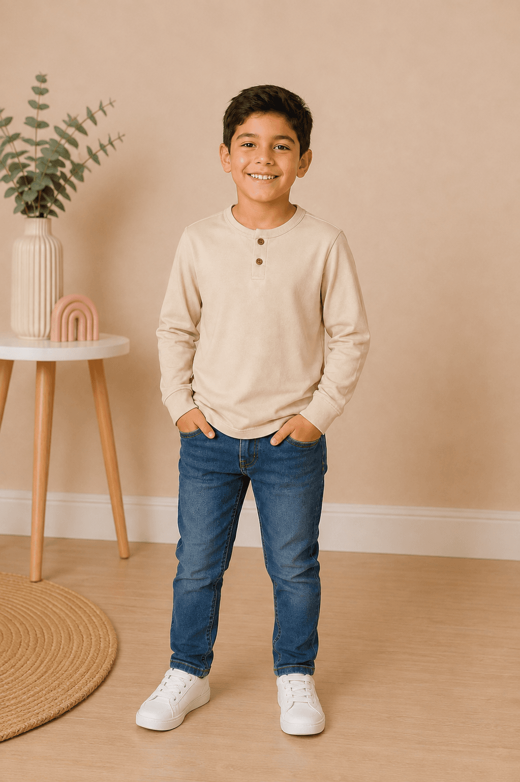 Playera Henley