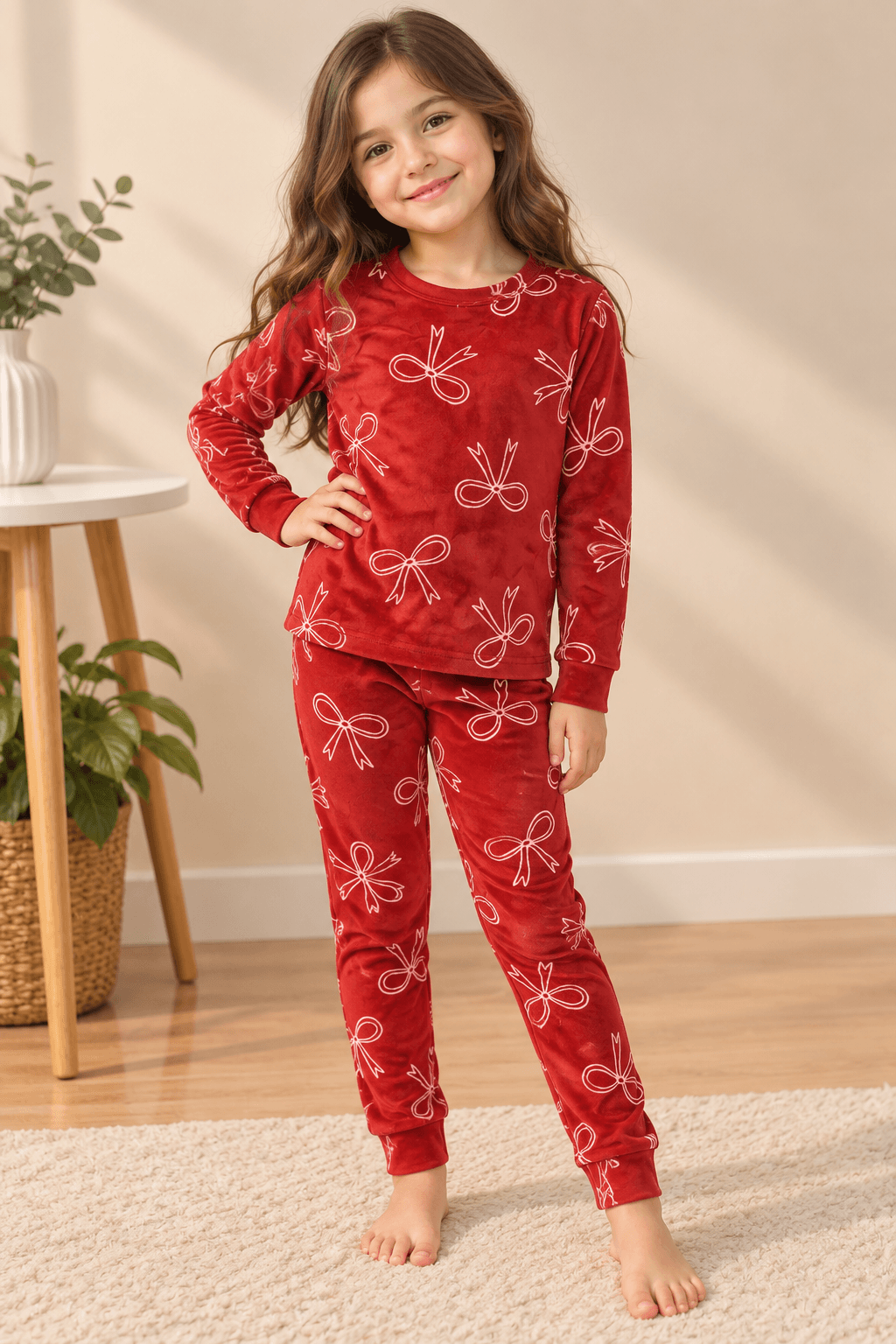 Pijama estampado navideño
