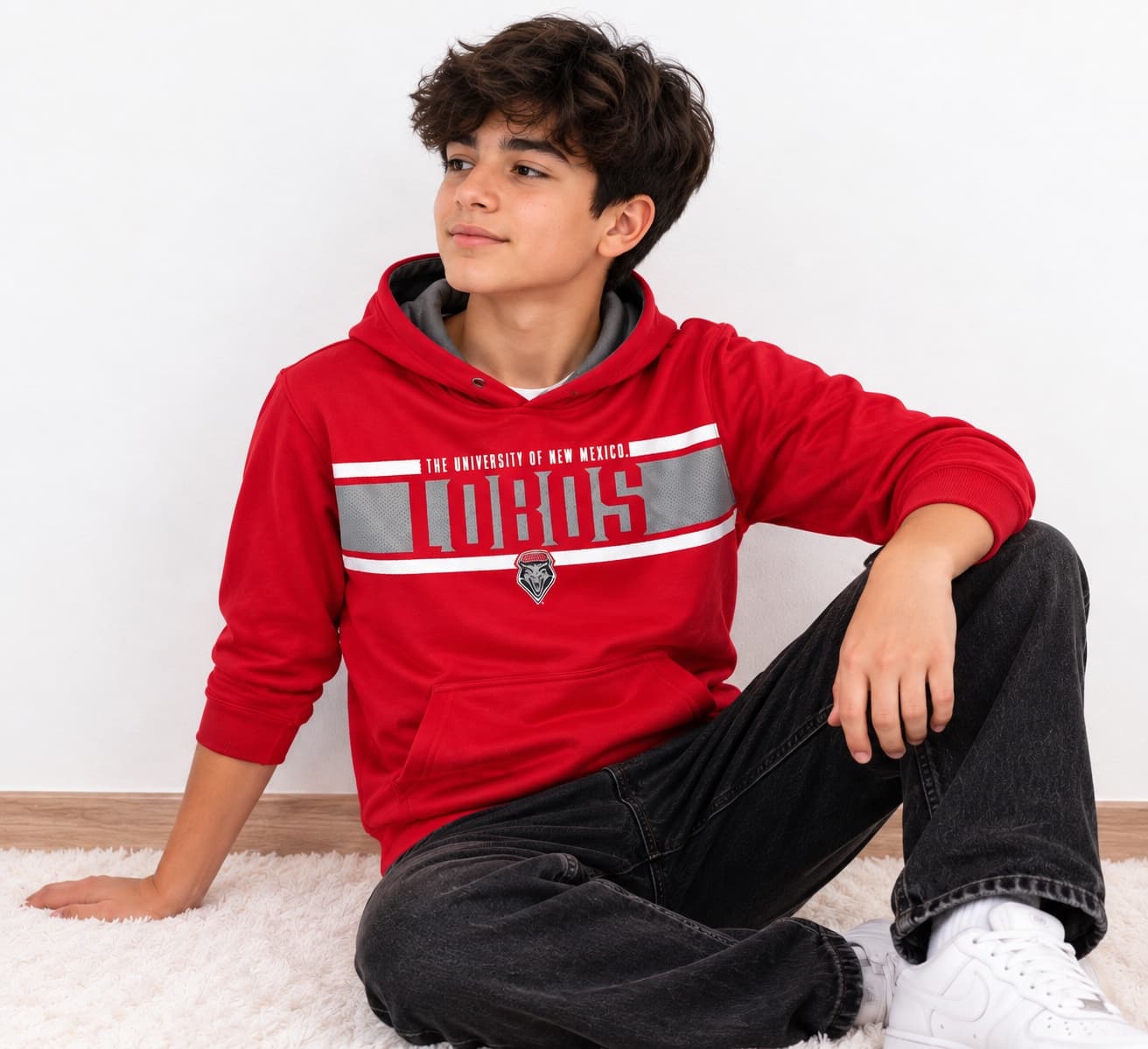 Sudadera Hoodie University of New Mexico Lobos