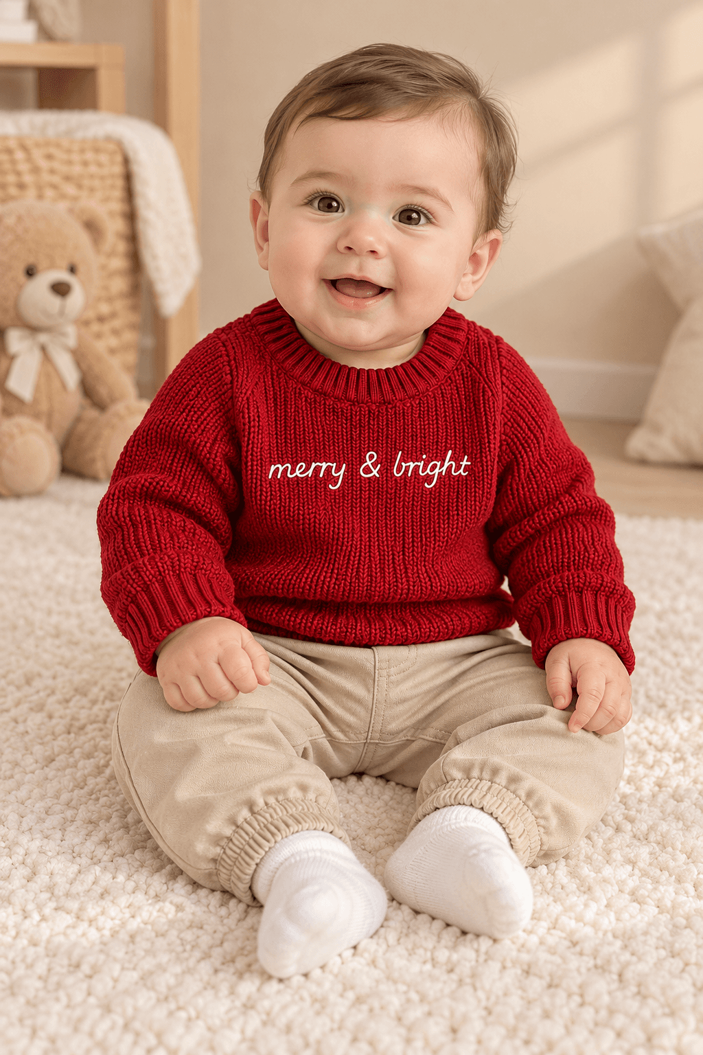 Suéter Navideño Merry & Bright