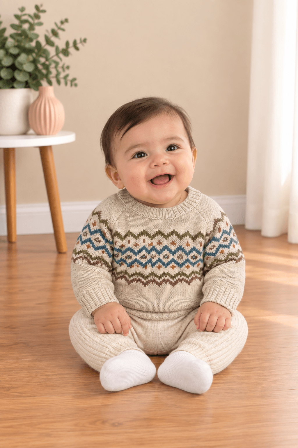 Suéter tejido Fair Isle